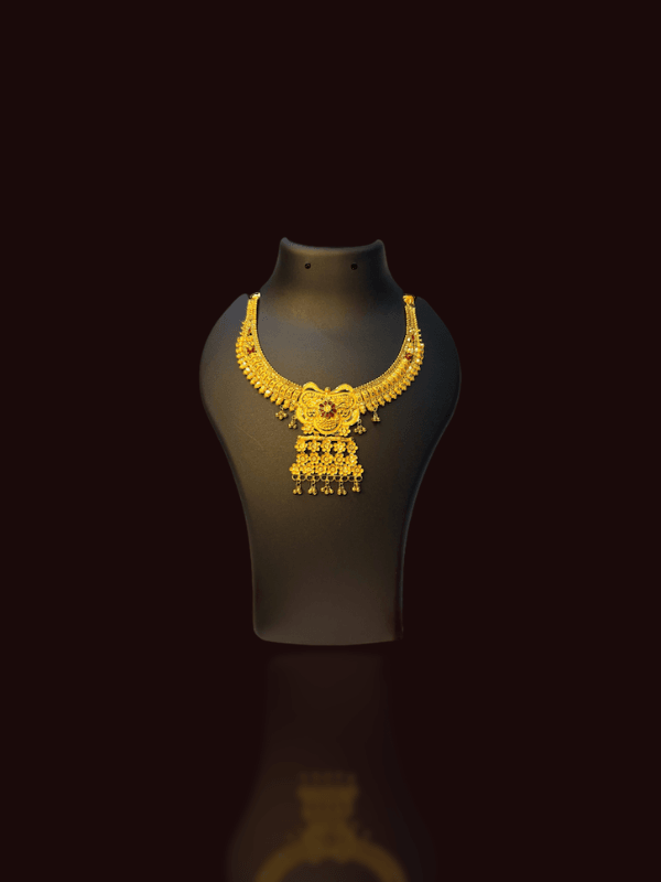 Rajsi Floral Pendant Necklace - Thumbnail 3