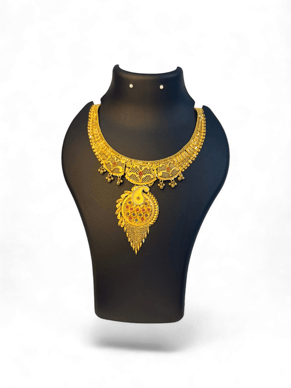 Morika Peacock Pendant Gol Haar - Thumbnail 2