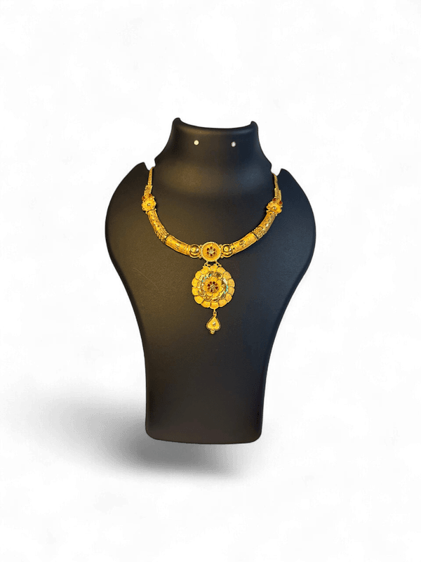 Padmika Floral Pendant Gol Haar - Thumbnail 2