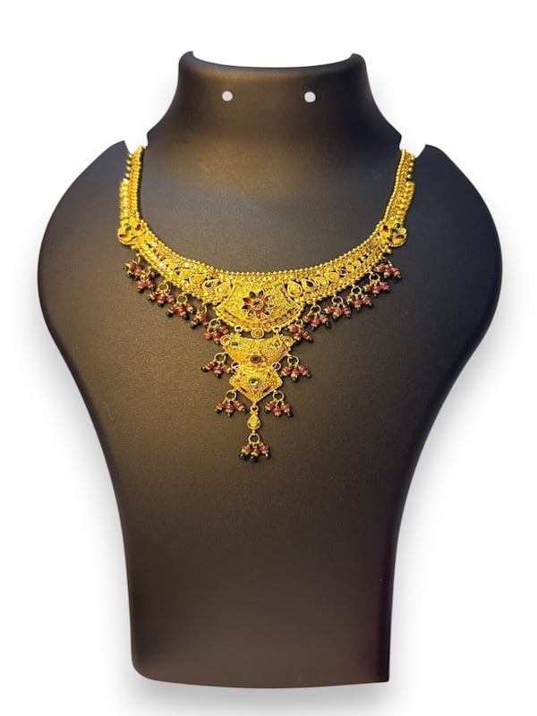 Meenakari Drop Pendant Necklace - Thumbnail 3