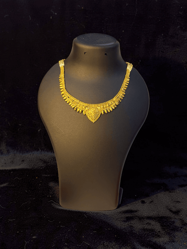 Teardrop Nakshi Pendant Necklace - Thumbnail 2