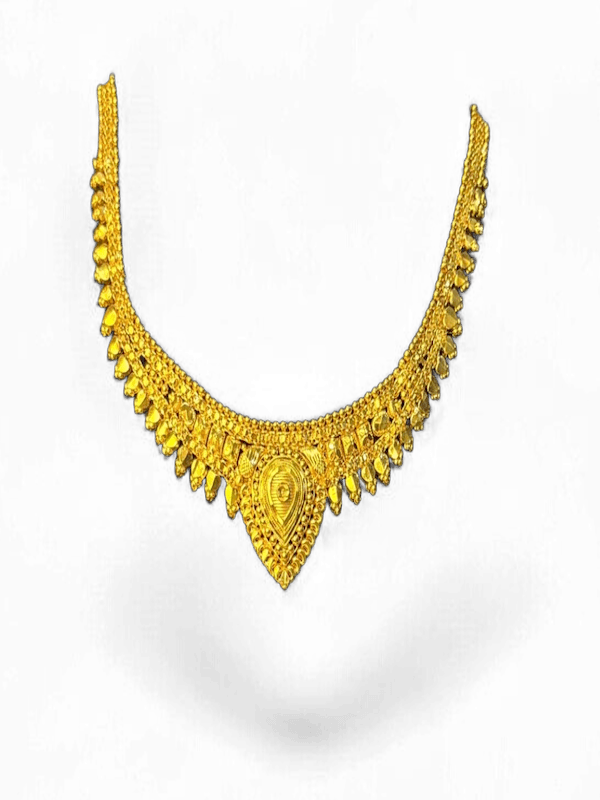 Teardrop Nakshi Pendant Necklace - Thumbnail 3