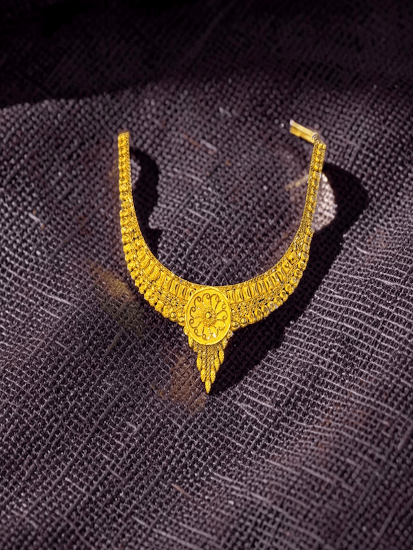 Vamika Round Nakshi Drop Necklace - Thumbnail 2