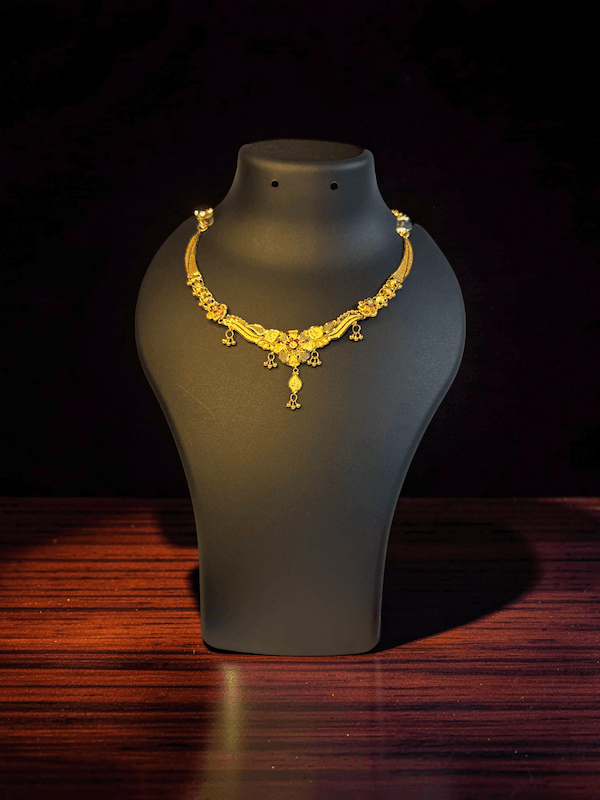 Ruchira Floral Drop Necklace - Thumbnail 2