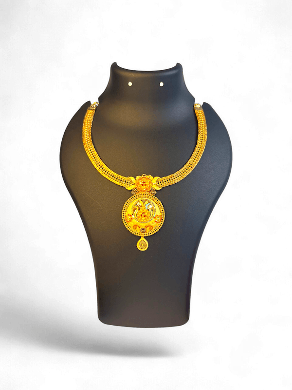 Padmika Meenakari Pendant Necklace - Thumbnail 3