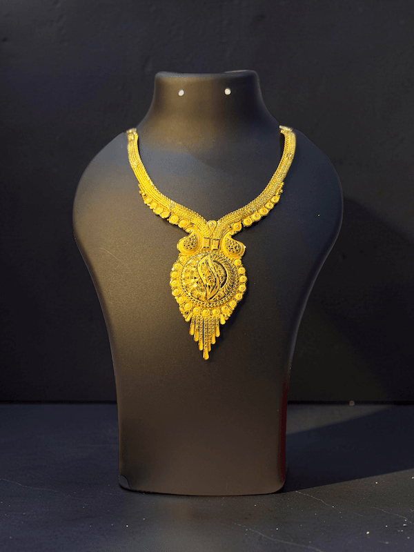 Rajmudra Coin Pendant Necklace - Thumbnail 3