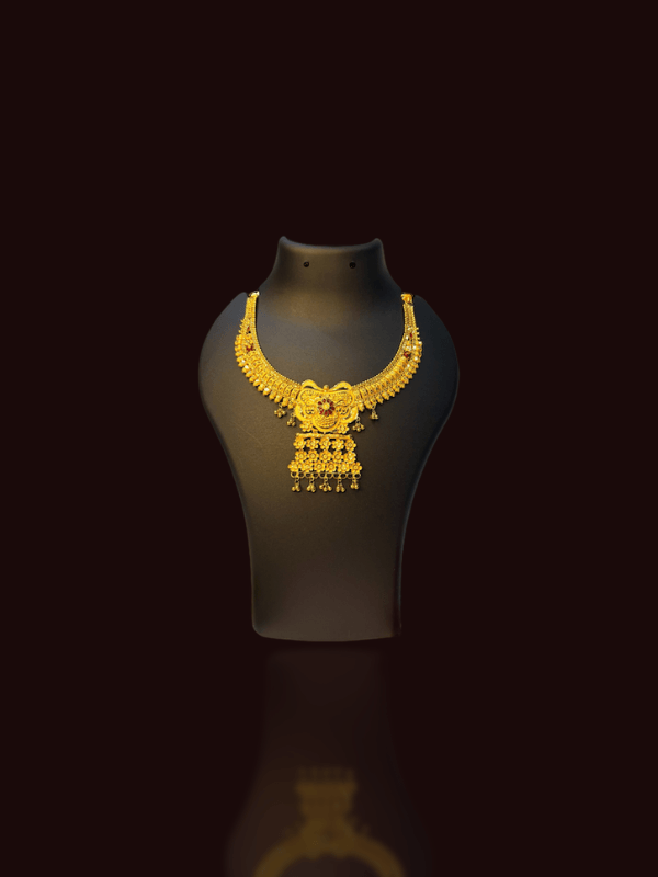 Rajsi Floral Pendant Necklace - Thumbnail 3