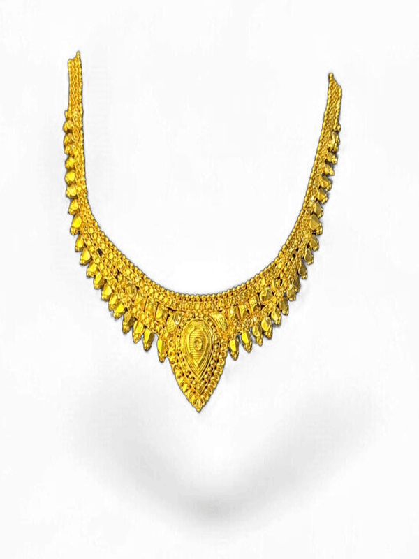 Teardrop Nakshi Pendant Necklace - Thumbnail 3