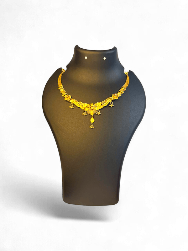 Ruchira Floral Drop Necklace - Thumbnail 3