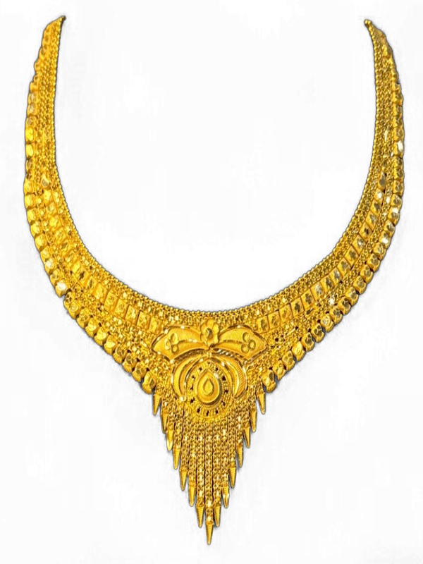 Triveni Drop Motif Necklace - Image 1