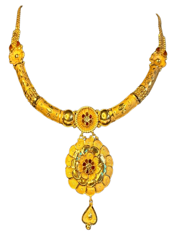 Padmika Floral Pendant Gol Haar - Image 1