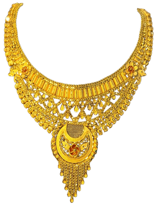 Chandrarekha Layered Drop Necklace - Image 1