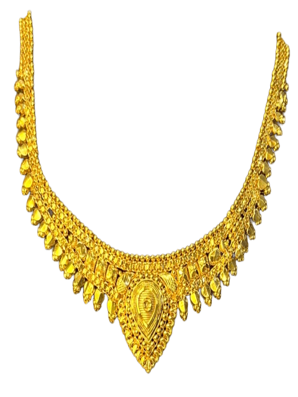 Teardrop Nakshi Pendant Necklace - Image 1
