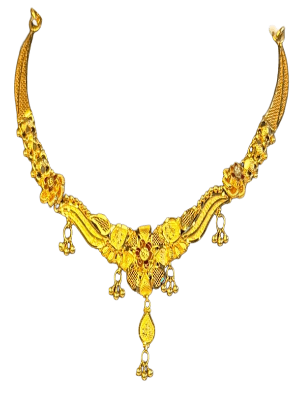 Ruchira Floral Drop Necklace - Image 1