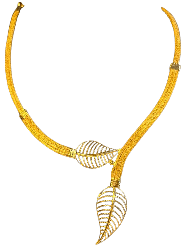 Triveni Leaf Grace Necklace - Image 1