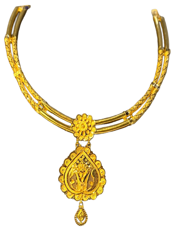 Devanshi Floral Pendant Necklace - Image 1