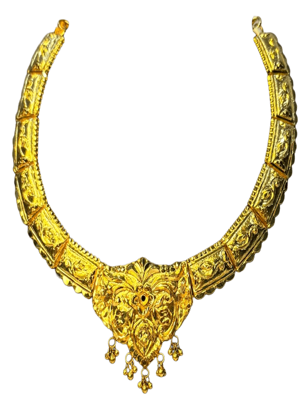 Shringar Engraved Panel Necklace - Image 1