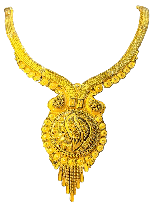 Rajmudra Coin Pendant Necklace - Image 1