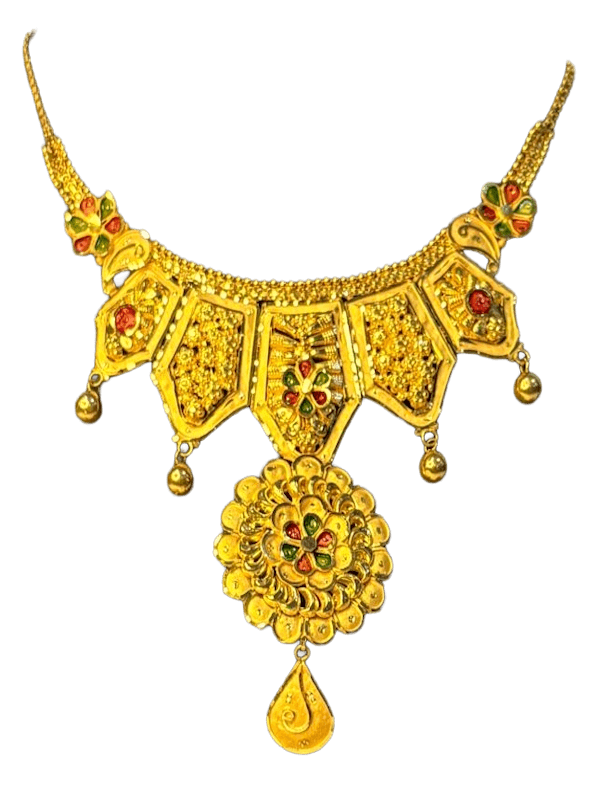 Meenakshi Floral Panel Necklace