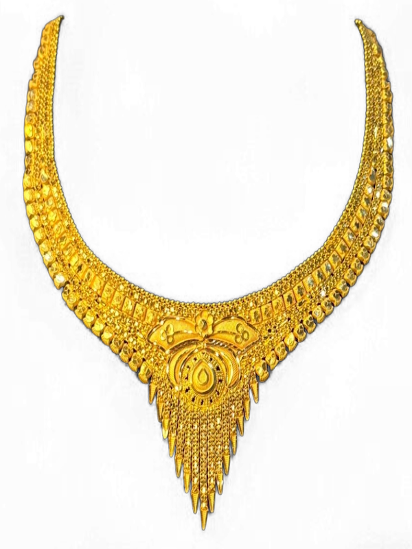 Triveni Drop Motif Necklace - Image 1
