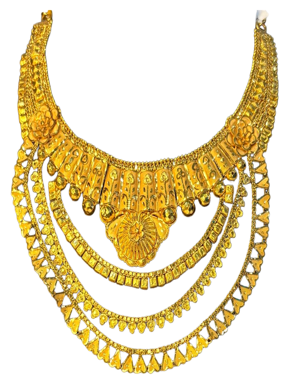 Rajwanshi Layered Bridal Gol Haar - Image 1