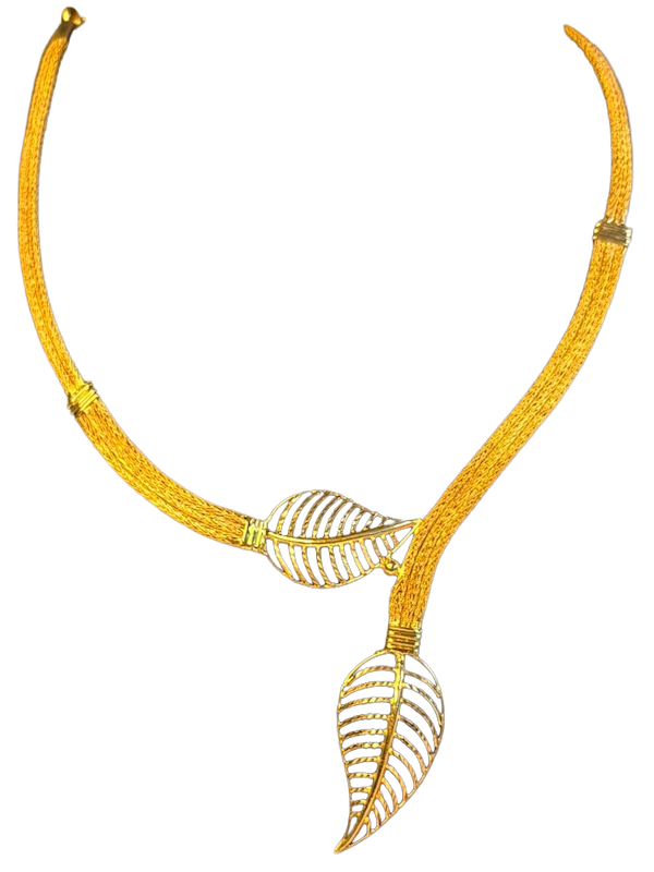 Triveni Leaf Grace Necklace - Image 1