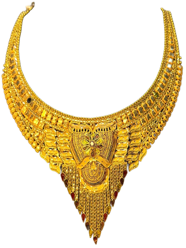 Rajvanshi Cascade Temple Necklace - Image 1