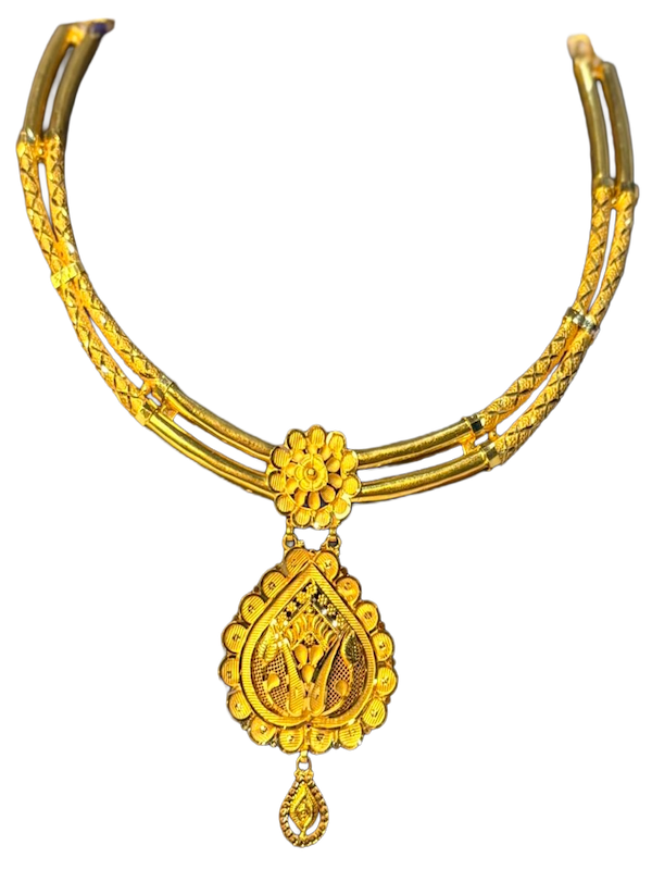 Devanshi Floral Pendant Necklace - Image 1