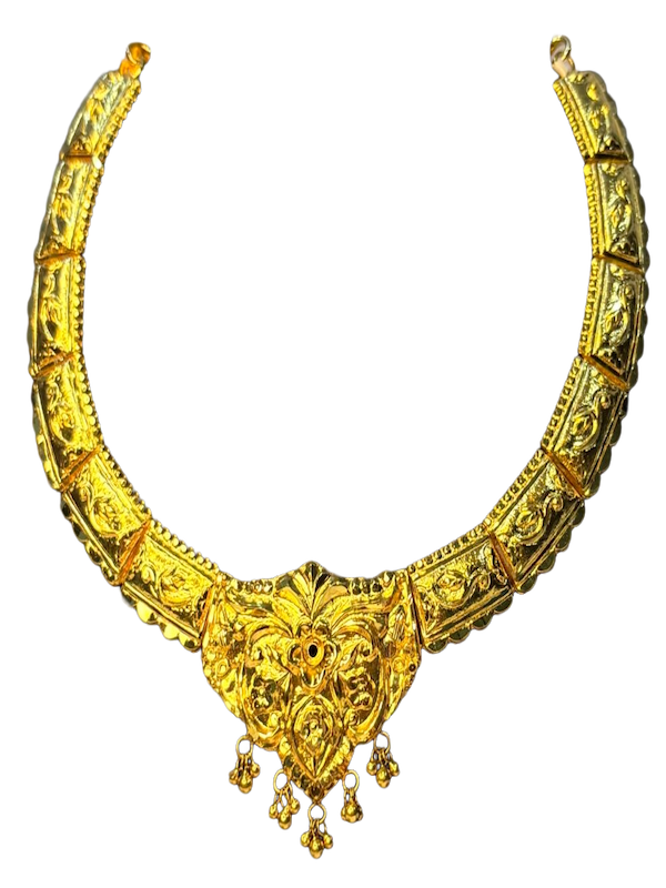 Shringar Engraved Panel Necklace - Image 1