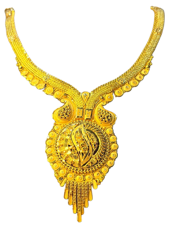 Rajmudra Coin Pendant Necklace - Image 1
